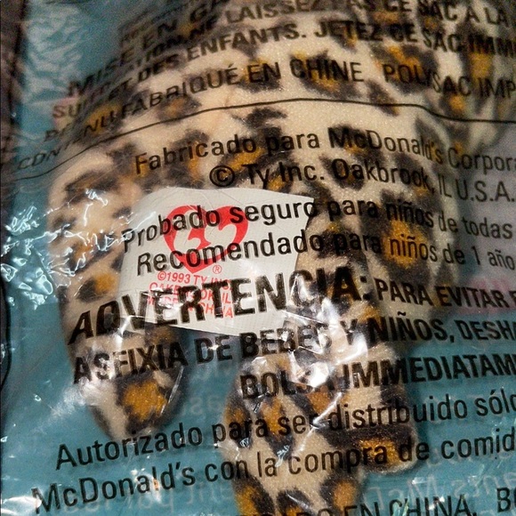McDonald's TY Freckles the Leopard Toy - Picture 3 of 3